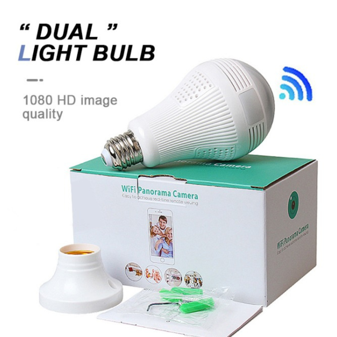 Bulb Camera,V380 Wi-Fi Smart Net