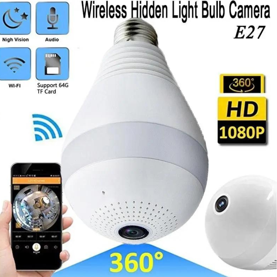 Bulb Camera,V380 Wi-Fi Smart Net