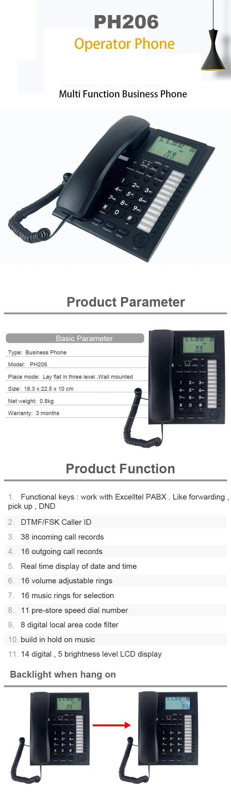 Console Telephone Caller ID