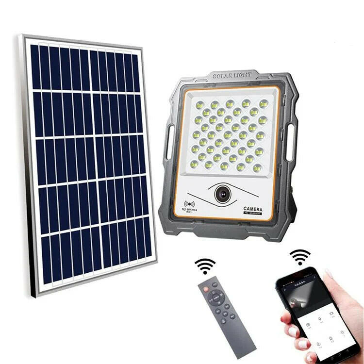 Solar Light 100W Solar Floodlight With CCTV Camera