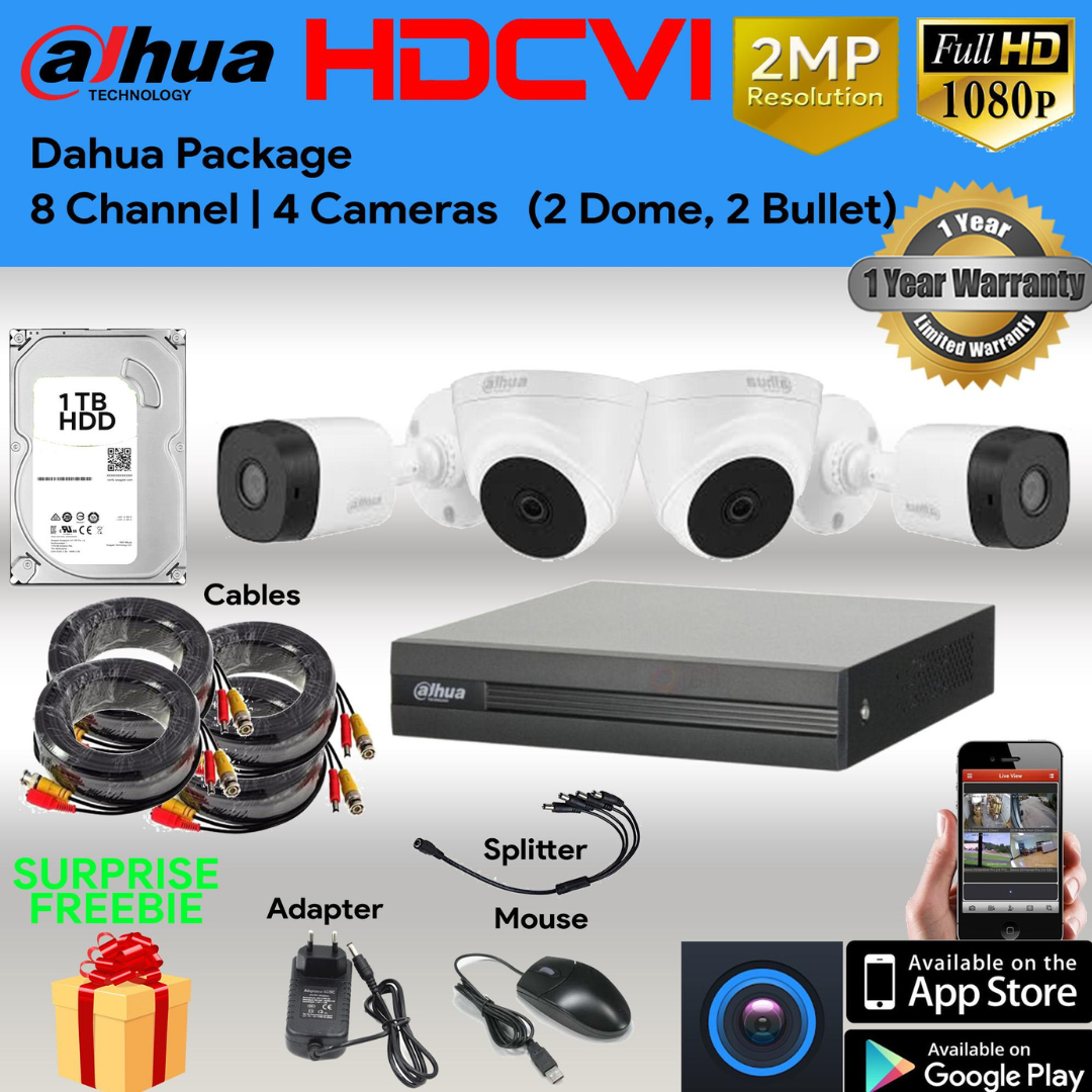 HD CCTV camera 1080P 4KIT FULL Package