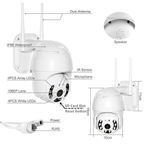 WIRELESS DAY AND NIGHT VISION OUTDOOR SMART WIFI 360° CCTV CAMERA ROTATING PTZ